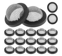 JECOMPRIS 20pcs Rondelle de Tuyau avec Filtre en Acier Inoxydable et Caoutchouc, Installation Pratique, Anti-Rouille, pour Raccord de Tuyau D'arrivée d'eau 3/4 Pouce