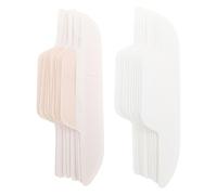 JECOMPRIS 24pcs Coussinet Anti-transpiration pour Col de Chemise Jetable en Tissu Non Tissé Forme Courbée pour Négociations Professionnelles et Prise de Parole en Public