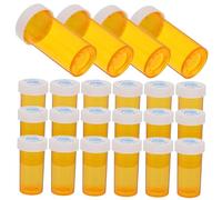 JECOMPRIS 25pièces Contenant à Médicaments Pp Organisateur Portable pour Produits de Santé Étui de Protection pour Déplacements Flacons Vides avec Bouchons Hermétiques