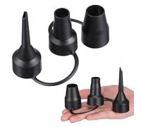 JECOMPRIS 2ensembles Adaptateur Pompe à Air Embouts Détachables Plastique Accessoires Gonfleur Électrique pour Matelas Ballons et Aquarium Kit Polyvalent et Facile à Nettoyer