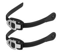 JECOMPRIS 2pcs Sangle de Fixation pour Patins à roulettes en PP Noir, Boucle Réglable, Accessoires de Remplacement pour Chaussures de Skate et Patins à Glace