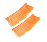 JECOMPRIS 2pièces Décoration Casque Cheveux Perruque Casque Coq Crête Décoration Accessoires Ski Snowboard Non Inclus