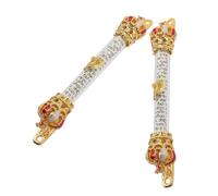 JECOMPRIS 2pièces Lot de Mezouzas De Porte Métal avec De Bénédiction Et Parchemin pour Pendaison De Crémaillère Juifs Catholiques