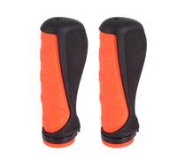 JECOMPRIS 2pièces Poignées de Guidon VTT Ergonomiques Antidérapantes Noir Orange Confortables et Faciles à Installer pour Vélo Montagne