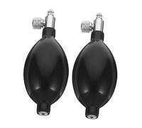 JECOMPRIS 2pièces Poire Gonflable Pour Tensiomètre Accessoires De Vérification De Tension Artérielle Avec Valve Métallique Pratique Et