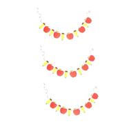 JECOMPRIS 3 Ensembles Bannière de Rentrée Scolaire Décorations un Semestre avec Motif Pomme et Crayon à Suspendre pour Fête et Classe