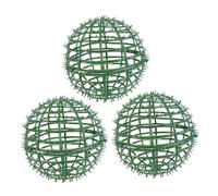 JECOMPRIS 3 Pièces Arrangement de Fleurs Treillis de Balle topiaire Cadre de Composition Boule de Décoration de la Balle de Verdure Support de Plantes de Jardin Plastique Vert