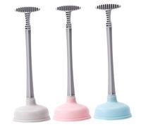 JECOMPRIS 3 pièces Déboucheur WC Piston pour Salle de Bain Ventouse Caoutchouc Renforcé pour Canalisations et Toilettes et Facile à Nettoyer Domicile et Bureau