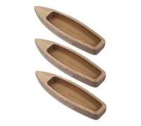 JECOMPRIS 3 Pièces Miniature Canoë pour Décoration Projets DIY Modèles de Bateaux pour Décor de Bureau Maison