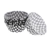 JECOMPRIS 300 pièces Lot de Caissettes Papier à Cupcakes Motif Noir et Blanc Résistant Graisse Support Solide pour Muffins Décor Élégant pour Mariages et