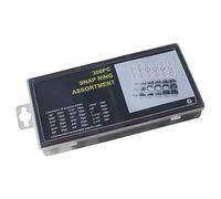 JECOMPRIS 300pièces Coffret Circlips Acier Au Noir Assortiment Anneaux De Retenue Externe Kit De Bagues De Verrouillage Résistantes Avec Boîte De Rangement Compacte