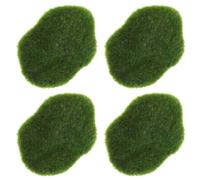 JECOMPRIS 4 Pièces Boules Décoratives en Mousse Artificielle Vert Plastique Apparence Réaliste pour Créer des Paysages Miniatures Uniques et Décorations Succulentes DIY