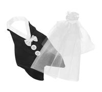 JECOMPRIS 4 pièces Couvre-Bouteilles de Vin Mariage Housses Décoratives Élégantes Forme Mariée et Marié Accessoires Réutilisables pour Décoration Fête Nuptiale et Ambiance Romantique