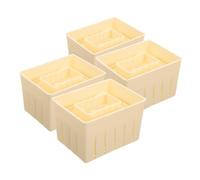 JECOMPRIS 4 pièces Presse à Tofu DIY Moule Compact pour Fabrication Maison de Tofu et Fromage Outil de Cuisine Pratique pour Pressage et Égouttage