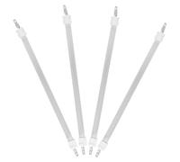 JECOMPRIS 4 Pièces Tube Chauffant en Quartz Céramique Blanc pour Radiateur D'appoint Distribution Uniforme de Chaleur et Installation Facile, pour Chambres et Espaces Intérieurs