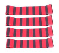 JECOMPRIS 4 Pièces turban de pirate décorations de fête sur le thème des accessoires de costumes de chapeau écharpe pirate bandeau de pirate cosplay caches de fête polyester