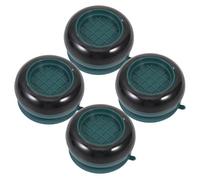 JECOMPRIS 4pièces Coussin Antidérapant Pour Machine à Laver Et Réfrigérateur De Stabilisation Anti-vibrations Avec Roulettes Universelles Couleur Verte Réduit Bruit Vibrations