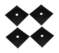 JECOMPRIS 4pièces Couvercle De Brûleur De Cuisinière à Gaz Revêtement Antiadhésif Pour Brûleur Protection De Cuisinière à Gaz Nettoyage Rapide