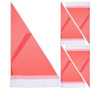 JECOMPRIS 5 Drapeaux Triangulaires en Polyester, Pliables et Faciles à Transporter de Guide Touristique Rouges pour Chefs D'équipe et Coordinateurs D'événements en Extérieur