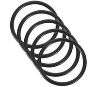 JECOMPRIS 5 Pièces Anneaux en Caoutchouc Noir pour Bol Chantant, Légers et Faciles à Transporter, Accessoires pour Bols de Contemplation