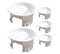 JECOMPRIS 5 Pièces Lot de Couvercles de Pichet à Eau Verre Blancs Couvercles de Théière PP Alimentaire Résistants à Lusure Étanches et Faciles à Nettoyer Accessoires pour
