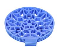 JECOMPRIS 5 Pièces Support Multifonctionnel en Plastique Bleu pour Melon et Légumes Ventilation, Plateau Solide pour Jardinage et Exploitation Agricole