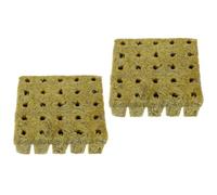 JECOMPRIS 50 Blocs de Sol Compressés en Fibre de Lave, Substrat sans Terre pour Bouturage et Greffage, Taille 25X25X40Mm, Accessoires Jardinage pour Cultures Hydroponiques Intérieures et