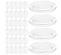 JECOMPRIS 50 Lentilles Biconvexes Transparentes 25 MM Outils Pédagogiques Optiques pour Enseignement Scientifique Kit Optique pour Projets DIY et Expériences de Physique