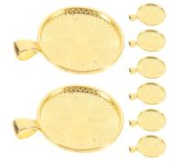 JECOMPRIS 50 Pièces Plateau Pendentif Soi-même Rond 25mm en Alliage de Zinc | Support à Cabochon, pour Photos et Souvenirs de Remise de Diplôme, Finition Or, Usage DIY
