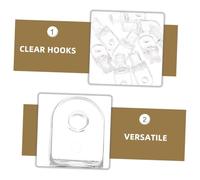 JECOMPRIS 50 Pièces Transparent Plastic Wand Tip Hooks for Blinds Replacement Curtain Rod Hangers for Vertical and Horizontal Window Curtains