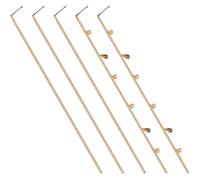 JECOMPRIS 5pcs Pinces à Cheveux Dorées en Alliage Pompons pour Queue de Cheval, Accessoire Élégant pour Créer Différentes Coiffures de Fête