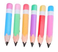 JECOMPRIS 6 Pièces Ballons Géants Forme de Crayon Gonflable Décoration Rentrée Scolaire de Graduation Accessoires Colorés pour Salle de Classe Événements Festifs