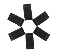 JECOMPRIS 6 Pièces Porte Médiator en Caoutchouc Noir, Musiciens | Design Sobre et Élégant, Accessoire Multifonction, Adapté à Tous les Styles, Usage Pratique pour Artistes