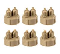 JECOMPRIS 6pcs Bouchons en Plastique Abs à Vis Rapide pour Bouteilles, Diffuseur de Co2 Facile à Utiliser et Étanche pour Installation DIY de Dioxyde de Carbone