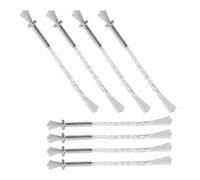JECOMPRIS 8 Pièces Mèches Rondes en Coton Support en Fer pour Lampes à Pétrole, Prolongent la Durée de Vie, Éclat Doux et Propre, pour Moments de Dévotion chez Soi