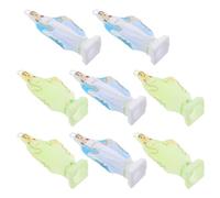 JECOMPRIS 8 Pièces Porte Clés Religieux Lumineux avec Pendentif Vierge Charm Glow In The Dark pour et Accessoires Bleu et Vert Fluo