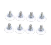 JECOMPRIS 8 pièces Ventouses PVC avec Vis pour Meubles Coussins de Ventouse Résistants Aux Températures Accessoires pour Surfaces Lisses comme Verre et Carrelage