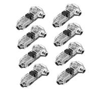 JECOMPRIS 8pièces Connecteurs De Fil Sans Dénudage T-type Compacts Pour Câbles Électriques Connecteurs Universels Pour Installation Audio Vidéo Led Et Autres Équipements