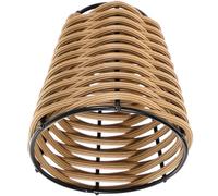 JECOMPRIS Abat-jour Bambou Tissé Miniature Petit Abat-jour Décoratif Rotin pour Lampe de Chevet et Suspension Léger et Facile à Installer Ambiance Rustique pour Maison et Hôtel