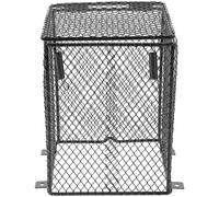 JECOMPRIS Abat-Jour Chauffant en Maille Anti-brûlure pour Reptiles, Cage Carré, Protection Solide pour Lampe Chauffante Céramique, Accessoire Terrarium Compatible Lampes Infrarouges, Usage