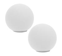JECOMPRIS Abat-Jour Sphérique en Verre Incassable 80 MM, Lot de 2, Compatible Douille G9 à Filetage, pour Luminaire Suspendu Intérieur, Cache Globe de Remplacement