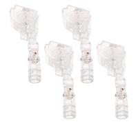 JECOMPRIS Accessoire de Rideau 4pcs Inclinaison de Baguette en Plastique Engrenage Hexagonal et Crochet, Réglage Flexible pour Stores Horizontaux, Réutilisable, Taille 6x2,5x1,3 Cm
