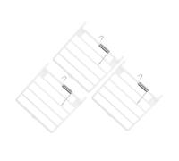 JECOMPRIS Accessoires pour Porte de Cage à Oiseaux 3pcs en Plastique Blanc Ressorts Faciles à Installer pour Cages à Perruches et Oiseaux Domestiques