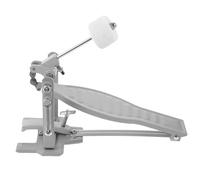 JECOMPRIS Accessoires Pro pour Batterie, Pédale Simple en Métal Argenté, Pièce de Rechange Solide, Adaptée aux Percussionnistes et Garçon et Filles les Accessoires Tambour