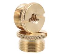 JECOMPRIS Adaptateur à Vis Filetée 1/4 Femelle vers 5/8 Cuivre pour Support de Microphone, Kit 2 Pièces, Accessoires pour Pieds de Micro, Compatible Studio D’enregistrement et Streaming