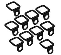 JECOMPRIS Anneaux D'arrimage Résistants Utilisation Prolongée Faciles à Installer en Acier Noir 8pcs Accessoires pour Remorque et Camion pour Coffre de Voiture