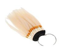 JECOMPRIS Anneaux de Test en Cheveux Humains Naturels - 30 Mèches Couleur Variée pour Coloration, Nuancier de Coiffure Professionnel, Matériel de Formation en Salon, Échantillons Solide