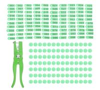 JECOMPRIS Applicateur Étiquettes Auriculaires pour Truies et Bovins, Pince Métallique Robuste Lot de 100 Unités, pour Gestion d'Animaux en Ferme Agricole