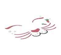 JECOMPRIS Autocollants de Maquillage Visage Lapin Mignons pour Fêtes de Pâques, Autocollants Temporaires Visage Animaux, Facile Application, 1 Lot pour Scène et Carnaval