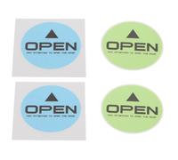 JECOMPRIS Autocollants Réfléchissants D'alerte Ouverture Portière Voiture 4 Pcs Anti-Collision en Matériaux Réfléchissants Bleu Vert, Protection Sécurité Véhicule Extérieure